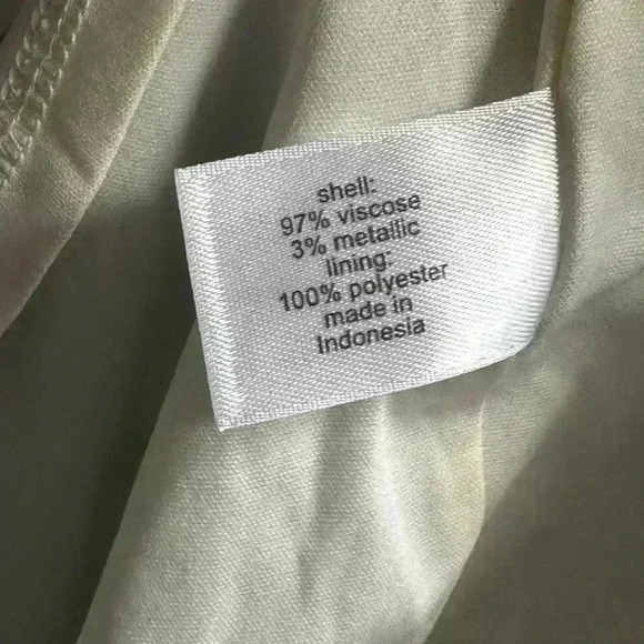 Lane Bryant Long Sleeve Peasant Top Blouse w/ Cinched Waist | Blue & Gold | 14 - Picture 7 of 12